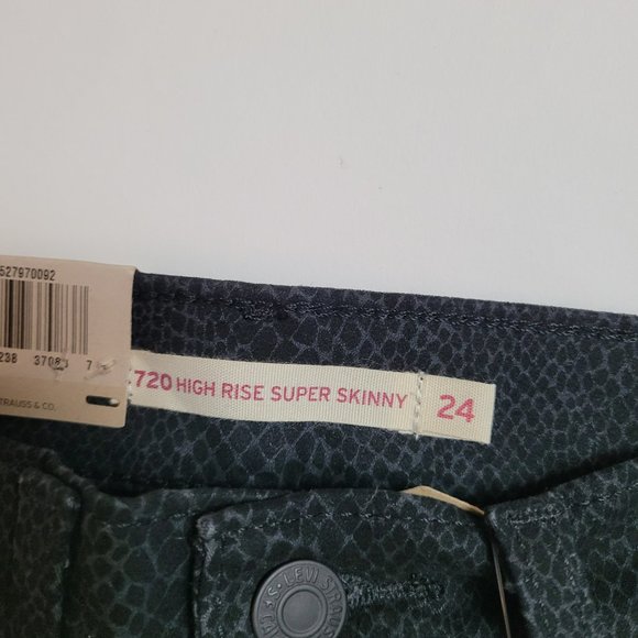 Levi's 720 Hi Rise Skinny Jeans Sz 24 - Picture 5 of 16